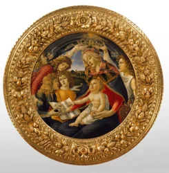 Mary with Child and Five Angels