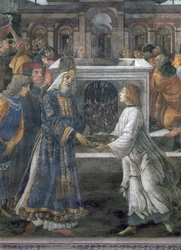 The Purification of the Leper and the Temptation of Christ (detail of the purification ceremony)