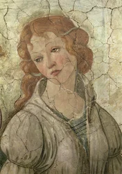 Venus and the Three Graces Offering Gifts to a Young Girl, detail of one of the Graces frescoes, detail from 33760