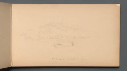 Sketchbook, page 12: White Mountains from foot of Randolph Hill