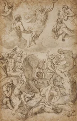 Saint Roch and the Virgin Interceding with Christ on Behalf of Plague Victims