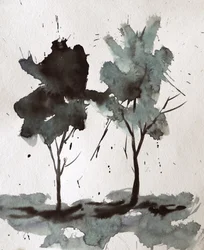 Abstract Ink Trees