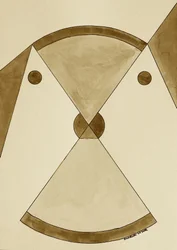 Brown Geometric Balance