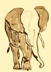 Majestic Elephant Sketch