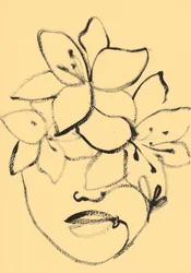 Minimalist Floral Face