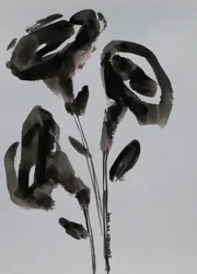Minimalist Ink Flowers