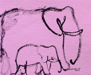 Pink Elephant Family