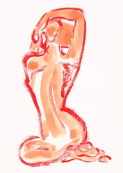Sensual Red Figure Study