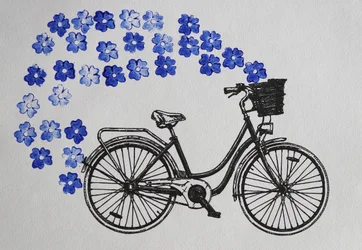 Whimsical Bicycle Blooms