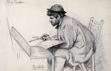 Portrait of Pere Ferran Painting