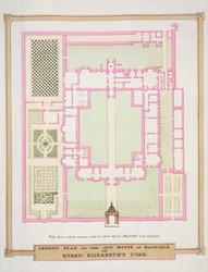 Ground Plan of the Old House at Hatfield in Queen Elizabeth