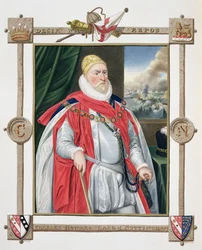 Portrait of Charles Howard, 2nd Baron of Effingham and 1st Earl of Nottingham from 