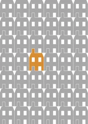 Grey Paper House, Large, 2020