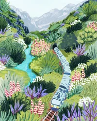 Mountain Valley Train Journey