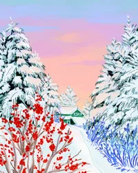 Snowy Winter Cabin