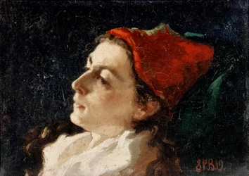 Head of a Woman in a Red Cap