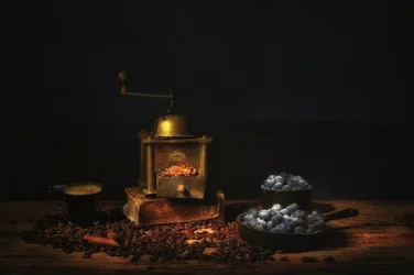 Coffee Grinder Blueberries