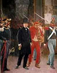 Risorgimento: Arrest of the Italian patriot and politician Carlo Poerio (1803-1867), Naples, Museo Nazionale di San Martino