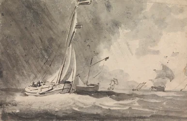 Boats in a Rainstorm