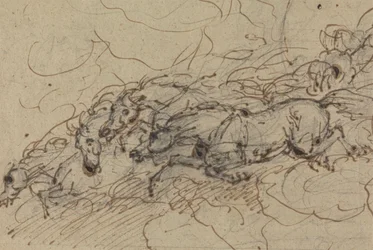 Four Horses Galloping: A Mythological Study, Possibly for Phaeton