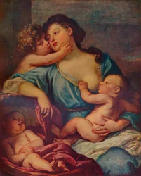 Portrait of a Lady and Three Children, 17th century