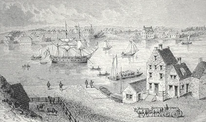 The ferry, New York, c.1750