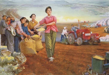 "Earth Filled with Spring", Propaganda Poster from the Chinese Cultural Revolution