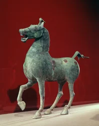 Horse, from Wu-wei, Kansu, Eastern Han Dynasty