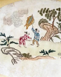 Kite characters - Chinese print