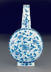 Pilgrim flask for the Iberian market, first half of the 17th century