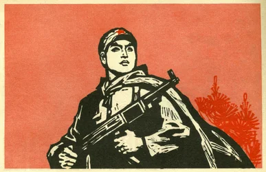 Portrait of the soldier of the People