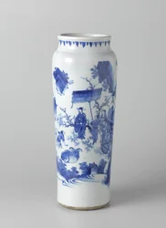 Rolwagen with figures in a continuous landscape