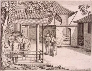 Selling the Silk after it is Woven, China, late 18th century