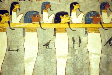 Gods of the Underworld Tethered to Hathor