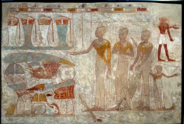Ancient Egyptian Art: Musicians at a Banquet