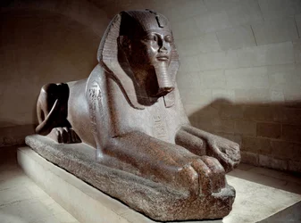 Egyptian antiquity: the Great sphinx usurped by Ramses II and his son Merenptah