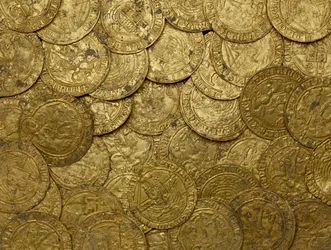 Complete Tudor gold hoard, the Asthall Hoard, from Asthall