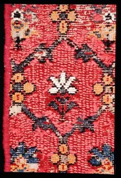 Detail from a hand-knotted carpet, possibly made at Wilton, late 18th or early 19th century