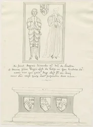 Sandon Church - Tomb of Hugh Erdeswicke and Mary Legh