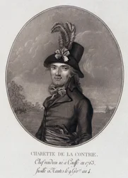 Medallion portrait of François Athanase (François-Athanase) Charette de la Contrie, Vendéan leader