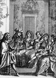 Representation of a scene from the play 