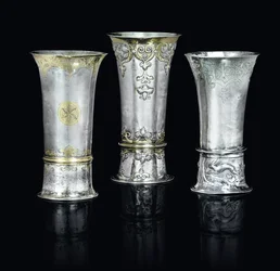Three beakers