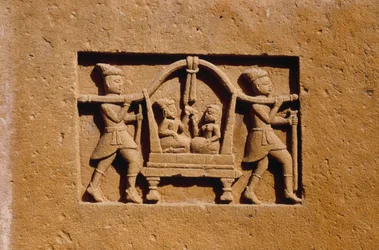 Detail (Jain temples at Lodurva)