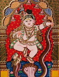 Emboss Lord Bal Krishna