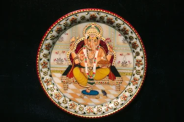Lord Ganesh Ganpati Miniature Painting on Paper