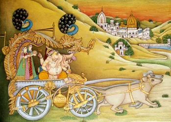 Lord Ganesh Ganpati Riddhi and Siddhi