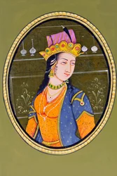 Miniature Painting of Queen Noorjahan
