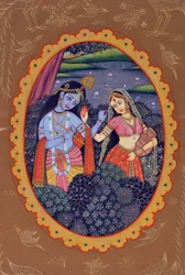 Miniature Painting of Radha Krishna