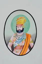Miniature Painting of Maharaja Jaswant Singh, Jodhpur