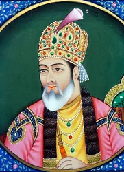 Mughal Emperor Shah Jahan Miniature Painting